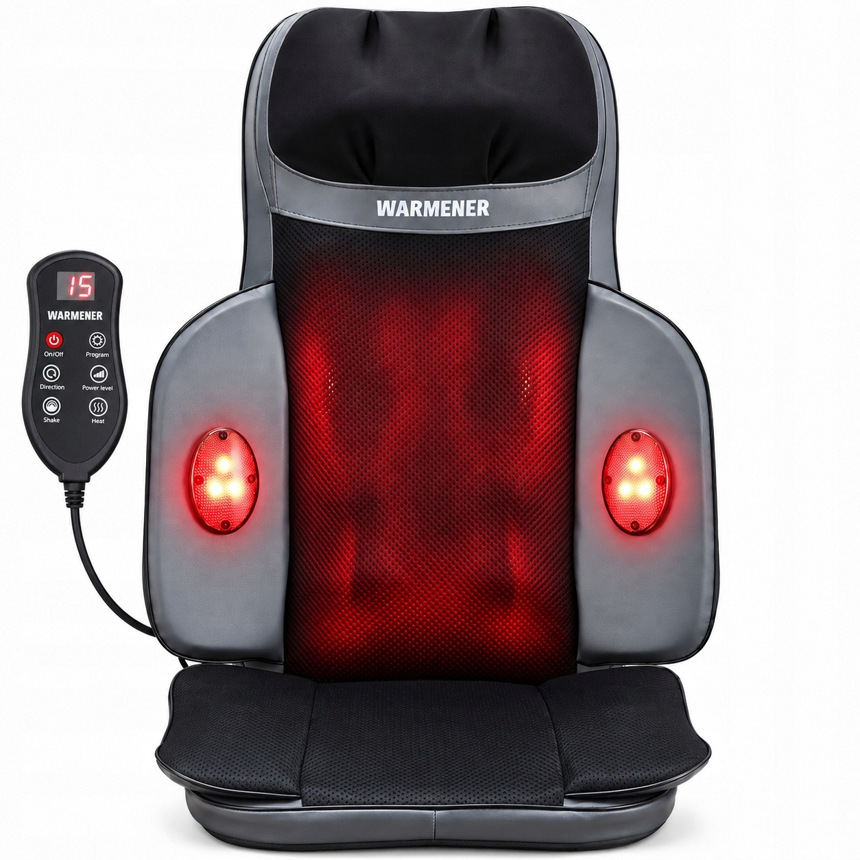 Mata Masująca Wibracyjna SHIATSU Materac Masujący do Masażu Pleców w Domu HeatMat Pro Warmener